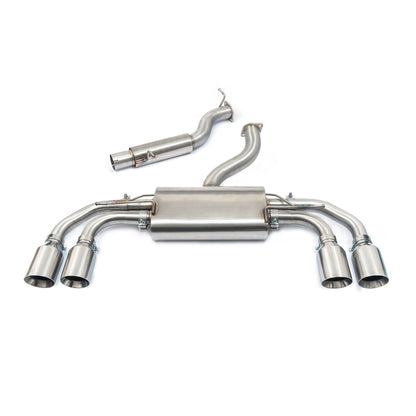 VW Volkswagen Tiguan R Mk2 2.0 TSI 2021+ Cobra Sport GPF/OPF/PPF Back Performance Exhaust System, Cat Back Style, 3" (76mm) Stainless, Valved or Non-Valved, Centre & Rear Section Upgrade for EA888