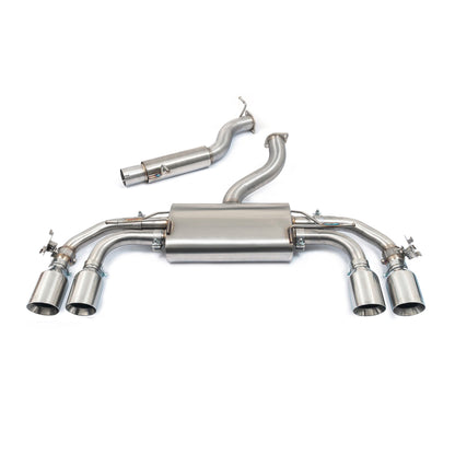 VW Volkswagen Tiguan R Mk2 2.0 TSI 2021+ Cobra Sport GPF/OPF/PPF Back Performance Exhaust System, Cat Back Style, 3" (76mm) Stainless, Valved or Non-Valved, Centre & Rear Section Upgrade for EA888