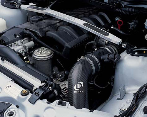 Dinan Front Strut Tower Brace for BMW E36 3 Series & Z3 (M3, Z3 M)  Aluminium/Carbon Fibre Strut Bar  Fits 19921999 E36, 19962000 Z3  Handling & Steering Upgrade