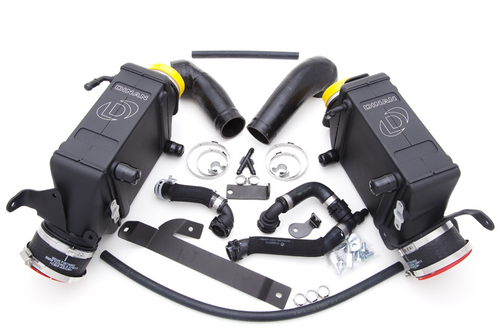 Dinan Air-to-Water Intercoolers (Pair) for BMW X5 E70 xDrive50i 2011-2013 & X6 E71 xDrive50i 2008-2014 | N63 Twin-Turbo V8 Performance Intercooler & Charge Cooler Upgrade