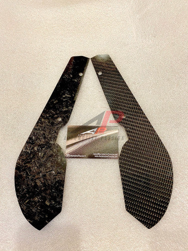 AP Design Carbon Fibre Rear Arch Guards/Protectors (Pair) for BMW 1 Series F20 M135i/M140i – Gloss Carbon Wheel Arch Spats, Covers & Extensions, Rear Quarter Stone Chip Protection, Side Skirt Compatible