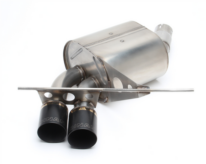 Dinan Free Flow Axle-Back Exhaust with Twin Black Tips for BMW 1 Series E82/E88 135i 135is (2008-2013) – Performance Back Box Stainless Rear Silencer/Muffler Upgrade N54/N55 UK