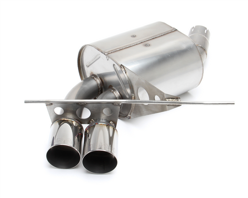 Dinan Free Flow Performance Axle-Back Exhaust for BMW 1 Series 135i/135is (E82 E88) 2008-2013 Coupe/Convertible - Stainless Steel, Twin 3.5in Polished Tips, Direct Fit