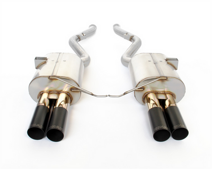 Dinan Free Flow Axle-Back Exhaust for BMW M3 E92/E93 (2008-2013) | T304 Stainless Rear Silencer/Back Box | Helmholtz No-Drone Sports Muffler, Quad Exit, Lightweight | E9X S65 V8 Coupe & Convertible, OEM-Style Fitment