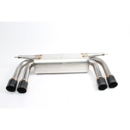 Dinan T304 Stainless Sports Exhaust/Muffler with Quad Black Tips for BMW X5M (E70) 2010-2013 & X6M (E71) 2010-2014 – Cat-Back Style Rear Silencer Back Box | Performance Upgrade S63 V8 | Direct Bolt-On