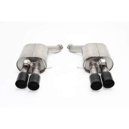 Dinan Free Flow Axle-Back Rear Exhaust for BMW M5 F10 (2013-2015) – Stainless Steel Performance Back Box/Muffler, Black Ceramic Quad Tips, Low Drone, Bolt-On Fit, S63 4.4L V8 Twin Turbo