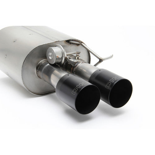 Dinan Free Flow Axle-Back Rear Exhaust for BMW M5 F10 (2013-2015) – Stainless Steel Performance Back Box/Muffler, Black Ceramic Quad Tips, Low Drone, Bolt-On Fit, S63 4.4L V8 Twin Turbo