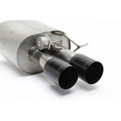 Dinan Free Flow Axle-Back Rear Exhaust for BMW M5 F10 (2013-2015) – Stainless Steel Performance Back Box/Muffler, Black Ceramic Quad Tips, Low Drone, Bolt-On Fit, S63 4.4L V8 Twin Turbo