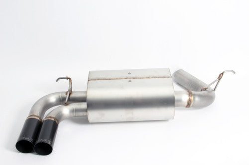 Dinan Free Flow Stainless Steel Performance Exhaust with Black Ceramic Tips for BMW 328i/428i (F30 F31 F32 F33, 2012-2015) - Twin 70mm, No Drone, Bolt-On