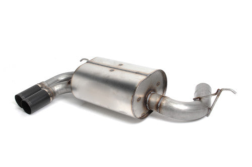 Dinan Free Flow Axle-Back Sports Exhaust for BMW 330i 430i (F30 F31 F32 F33 F36) - 304 Stainless, Twin 76mm (3") Ceramic Black Tips, No-Drone Performance Rear Silencer/Back Box/Muffler, Bolt-On Upgrade for 2.0T B48 3 & 4 Series (F3x)