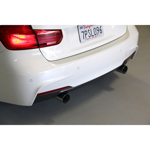Dinan Free Flow Stainless Exhaust for BMW 440i 4 Series F33 Convertible & F36 Gran Coupe (2017-2018) – B58 Performance Axle-Back/Cat-Back Style Rear Silencer/Back Box – T304, Helmholtz Drone-Reducing, Black 89mm (3.5") Tips