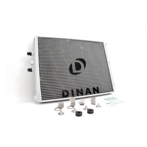 Dinan S55 Low Temp Radiator LTR / Charge Cooler Heat Exchanger for BMW M3 F80 & M4 F82 F83 (F8x) - Auxiliary Intercooler Radiator Upgrade, 40mm Core, +60% Coolant Volume, Lower IATs, Anti Heat-Soak, Track-Ready Cooling