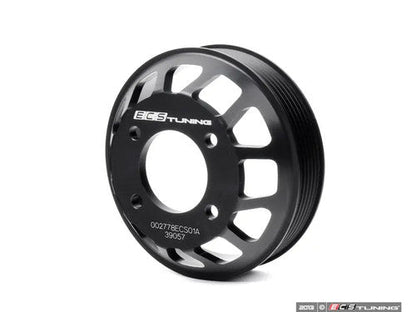 BMW S54 Billet Aluminium/Aluminum Water & Coolant Pump Pulley – E46 M3 (incl CSL), Z3 M, Z4 M E85/E86 – Direct-Fit OE Replacement Serpentine/Accessory Belt Drive Pulley – Hard-Anodised Upgrade