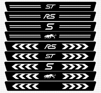 Ford Replacement Door Sill Plates (Multiple Logo Options)