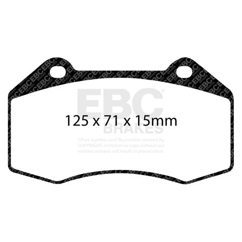 EBC Yellowstuff 4000 Performance Front Axle Pads & 312mm Slotted/Dimpled Brake Discs Kit (ATE Caliper) for Audi A1 8X, S1 8X, Seat Ibiza Cupra 6J/6P, VW Polo MK5 â€“ PD13KF741, DP41517R, GD930