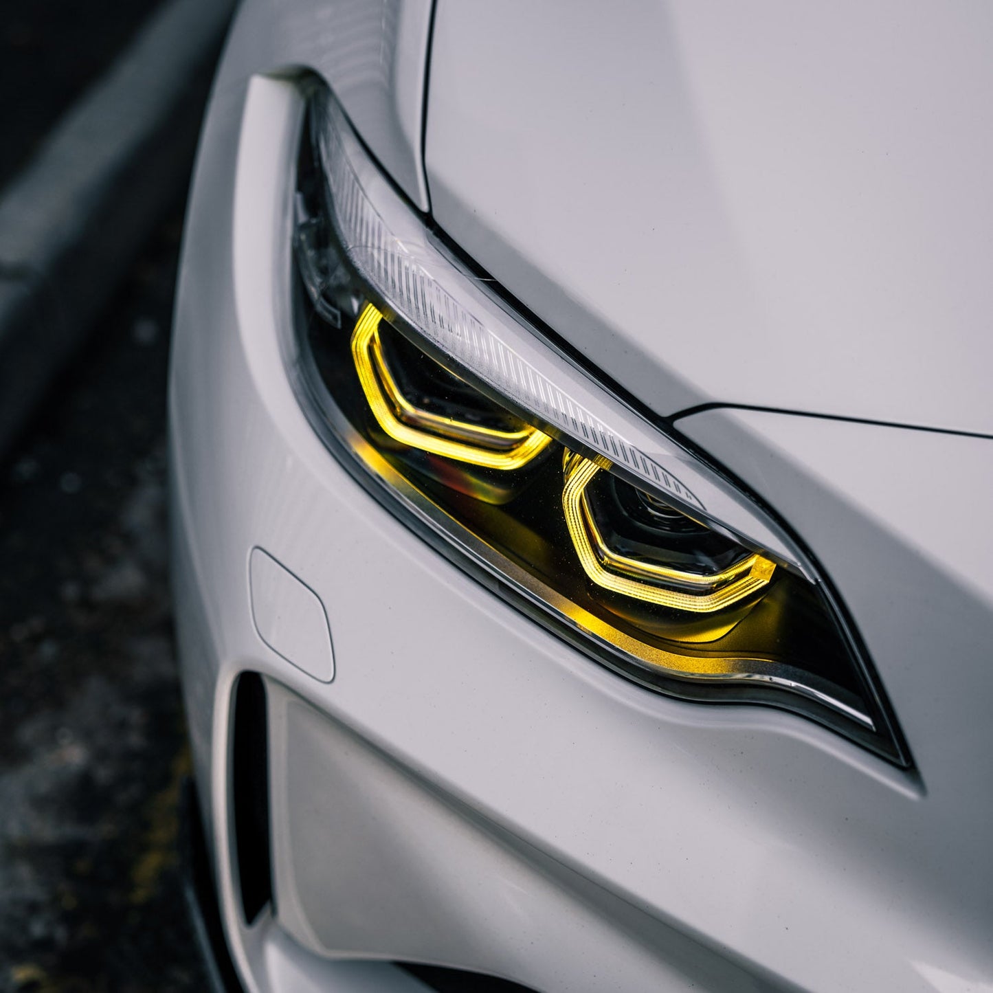 R44 BMW M2/2 Series CSL Yellow Daytime Running Lights LED Module Set (F87/F22/F23)