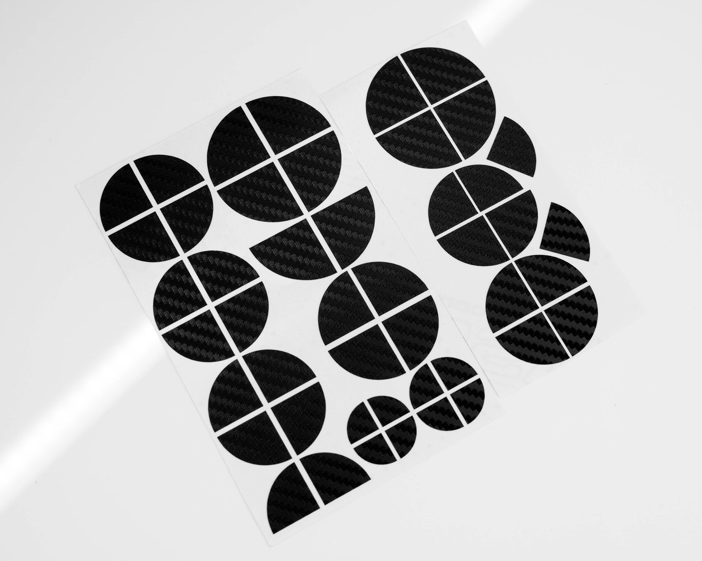 BMW Roundel Overlay Kit – Gloss Black Carbon-Look Badge/Emblem Logo Vinyl Skins, Decals & Covers for Bonnet/Hood, Boot/Trunk, Steering Wheel and Wheel Centre Caps