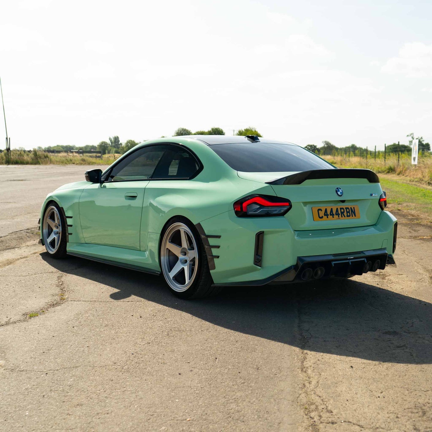 BMW M2 G87 Rear Diffuser/Valance V2 – Pre-Preg Gloss Carbon Fibre (Carbon Fiber) – Rear Bumper Insert, Lower Apron & Skirt, Undertray – 2023+ M2 Coupe Rear Aero Upgrade – CT Design by CT Carbon