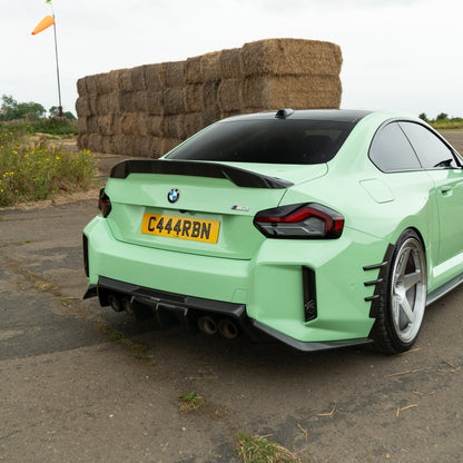 BMW M2 G87 2023-2025 Carbon Fibre Rear Diffuser V2 - CT Design | Gloss Pre-Preg Rear Valance/Bumper Insert, Rear Splitter Lip, Performance Aero Upgrade