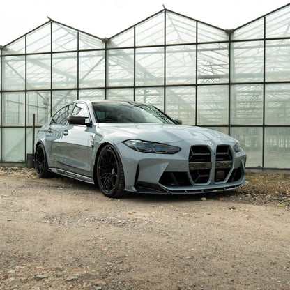 BMW M3/M4 G80 G81 G82 G83 Carbon Fibre/Carbon Fiber Front Lip Spoiler | CT Design Style Splitter / Chin Spoiler / Front Bumper Lip | G8X Prepreg Carbon Aero Valance 2021+ (Saloon Touring Coupe Convertible)