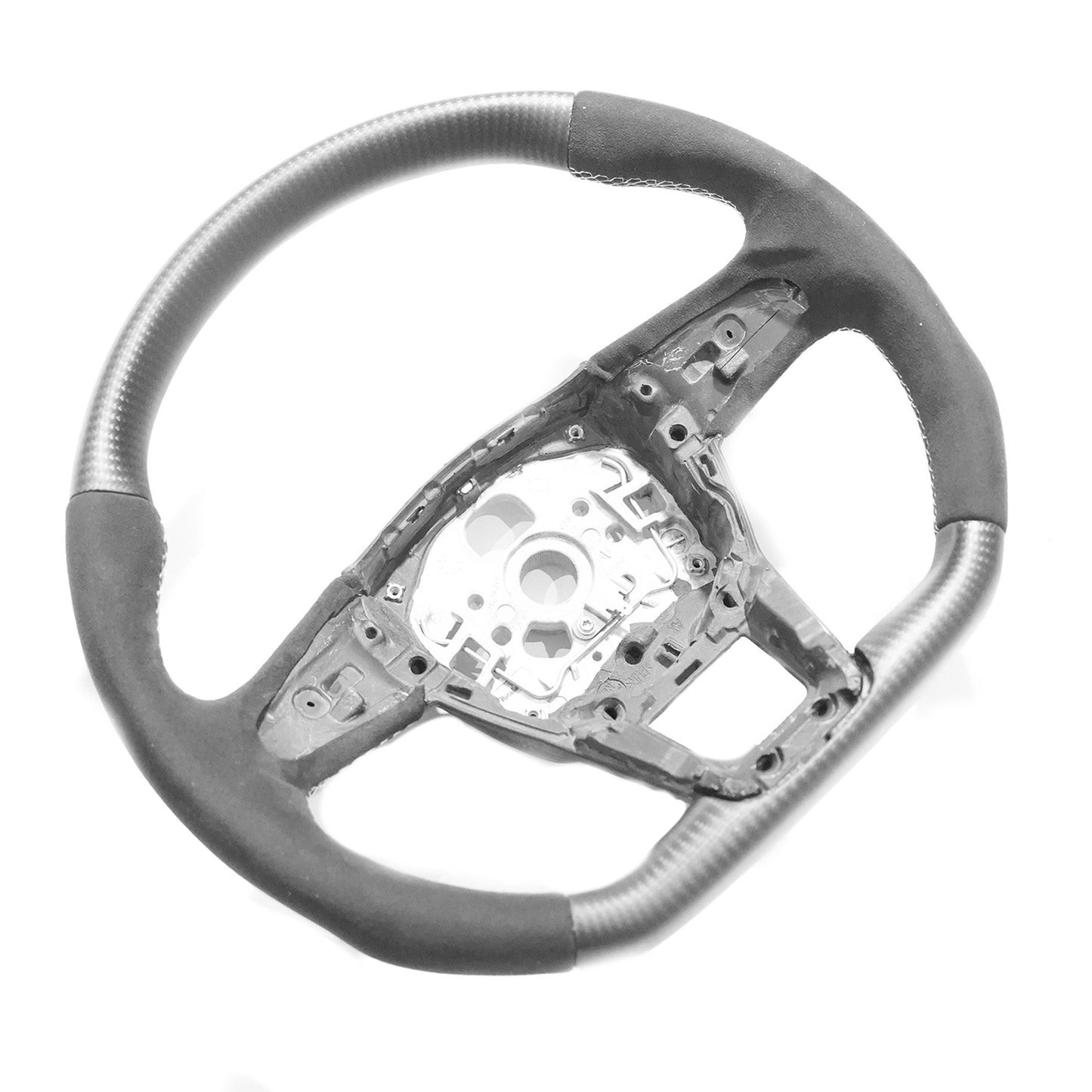 Audi RS6 C8 2019-2024 Carbon Fibre/Alcantara Suede Steering Wheel - OEM Core CT Carbon - Non-Heated Aftermarket Performance Upgrade Replacement for RS6 Avant | Carbon Fiber OEM+ Interior