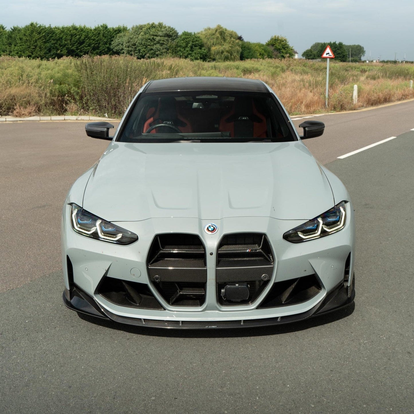 BMW M3/M4 G80 G81 G82 G83 Carbon Fibre/Carbon Fiber Front Lip Spoiler | CT Design Style Splitter / Chin Spoiler / Front Bumper Lip | G8X Prepreg Carbon Aero Valance 2021+ (Saloon Touring Coupe Convertible)