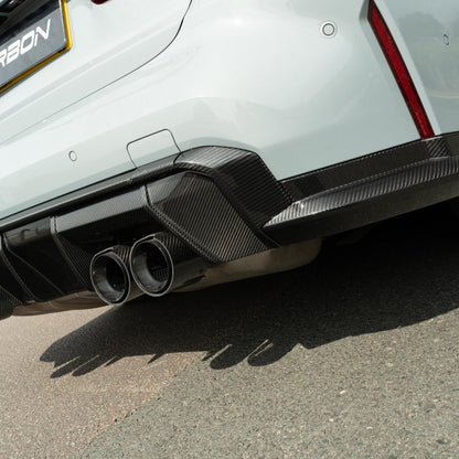 BMW M3 G80/G81 Carbon Fibre Rear Diffuser CT DESIGN - Gloss Pre-Preg | Rear Splitter/Valance/Apron Bumper Insert | Fits 2021–2025 M3 Saloon & Touring, Competition & xDrive | OEM+ Performance Aero
