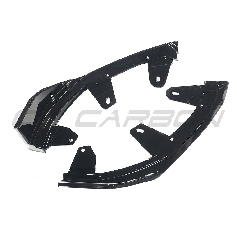 BMW 2 Series G42 Coupe Front Lip Spoiler Splitter (2022+) – Gloss Piano Black ABS M Performance / MP Style – Front Bumper Lip, Chin Spoiler, Aero Lip, Lower Valance Extension – Blak by CT Carbon