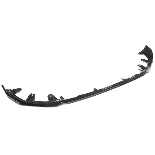 BMW 2 Series G42 Coupe Front Lip Spoiler Splitter (2022+) – Gloss Piano Black ABS M Performance / MP Style – Front Bumper Lip, Chin Spoiler, Aero Lip, Lower Valance Extension – Blak by CT Carbon