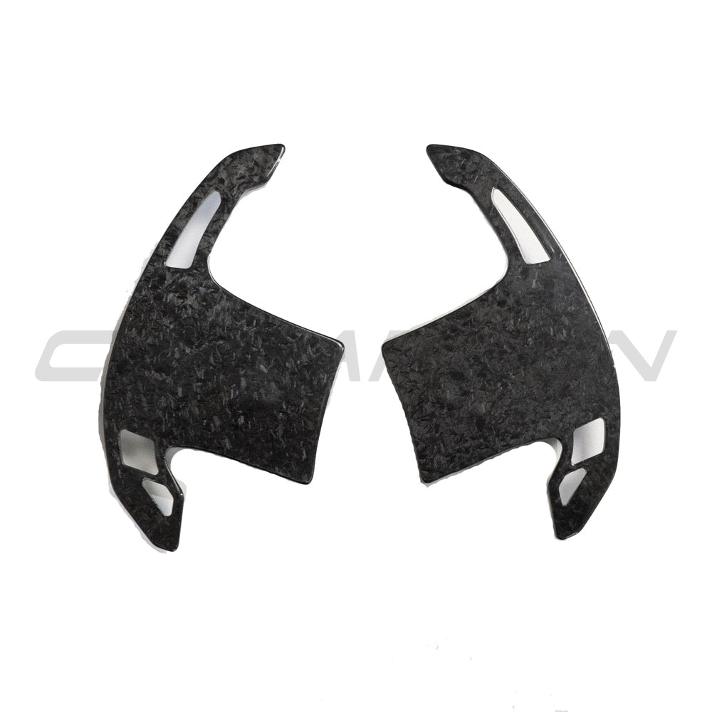CT Carbon BMW Forged Carbon Fibre Paddle Shifters - Steering Wheel Gear Shift Paddles/Extensions for G20 G21 G22 G23 G80 G81 G82 G83 G42, F90 G30, X3 X4 X5 X6, M2 M3 M4 M5 M8 - Fits A90 Supra & Mini Cooper F56 - M Performance Style Upgrade