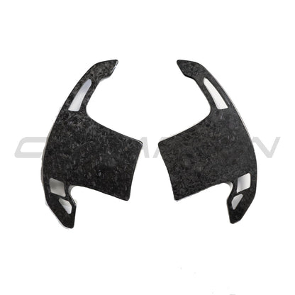 CT Carbon BMW Forged Carbon Fibre Paddle Shifters - Steering Wheel Gear Shift Paddles/Extensions for G20 G21 G22 G23 G80 G81 G82 G83 G42, F90 G30, X3 X4 X5 X6, M2 M3 M4 M5 M8 - Fits A90 Supra & Mini Cooper F56 - M Performance Style Upgrade