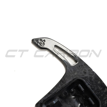 CT Carbon BMW Forged Carbon Fibre Paddle Shifters - Steering Wheel Gear Shift Paddles/Extensions for G20 G21 G22 G23 G80 G81 G82 G83 G42, F90 G30, X3 X4 X5 X6, M2 M3 M4 M5 M8 - Fits A90 Supra & Mini Cooper F56 - M Performance Style Upgrade