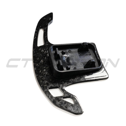 CT Carbon BMW Forged Carbon Fibre Paddle Shifters - Steering Wheel Gear Shift Paddles/Extensions for G20 G21 G22 G23 G80 G81 G82 G83 G42, F90 G30, X3 X4 X5 X6, M2 M3 M4 M5 M8 - Fits A90 Supra & Mini Cooper F56 - M Performance Style Upgrade
