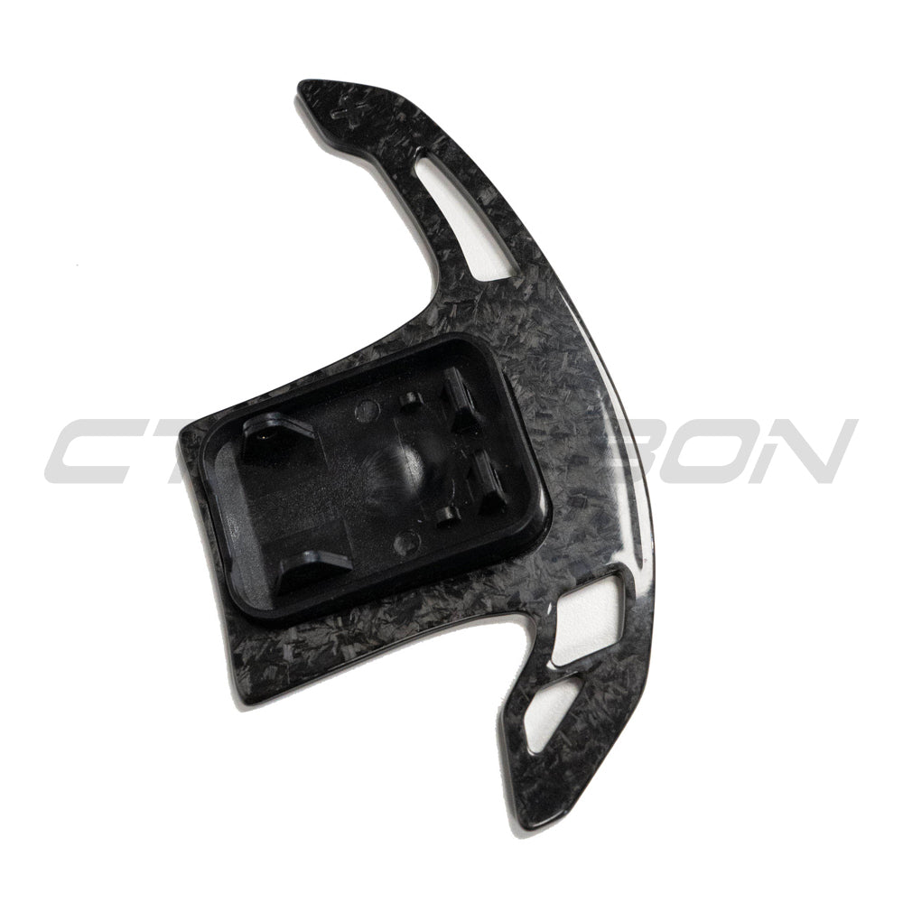 CT Carbon BMW Forged Carbon Fibre Paddle Shifters - Steering Wheel Gear Shift Paddles/Extensions for G20 G21 G22 G23 G80 G81 G82 G83 G42, F90 G30, X3 X4 X5 X6, M2 M3 M4 M5 M8 - Fits A90 Supra & Mini Cooper F56 - M Performance Style Upgrade