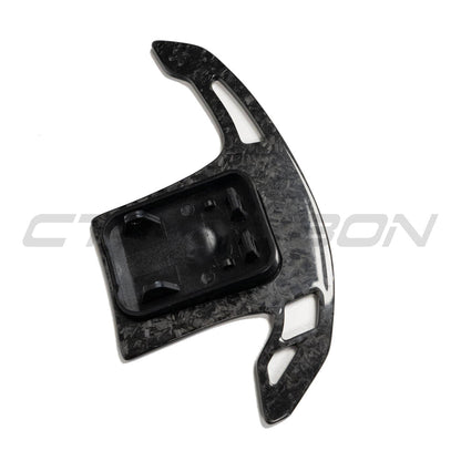 CT Carbon BMW Forged Carbon Fibre Paddle Shifters - Steering Wheel Gear Shift Paddles/Extensions for G20 G21 G22 G23 G80 G81 G82 G83 G42, F90 G30, X3 X4 X5 X6, M2 M3 M4 M5 M8 - Fits A90 Supra & Mini Cooper F56 - M Performance Style Upgrade