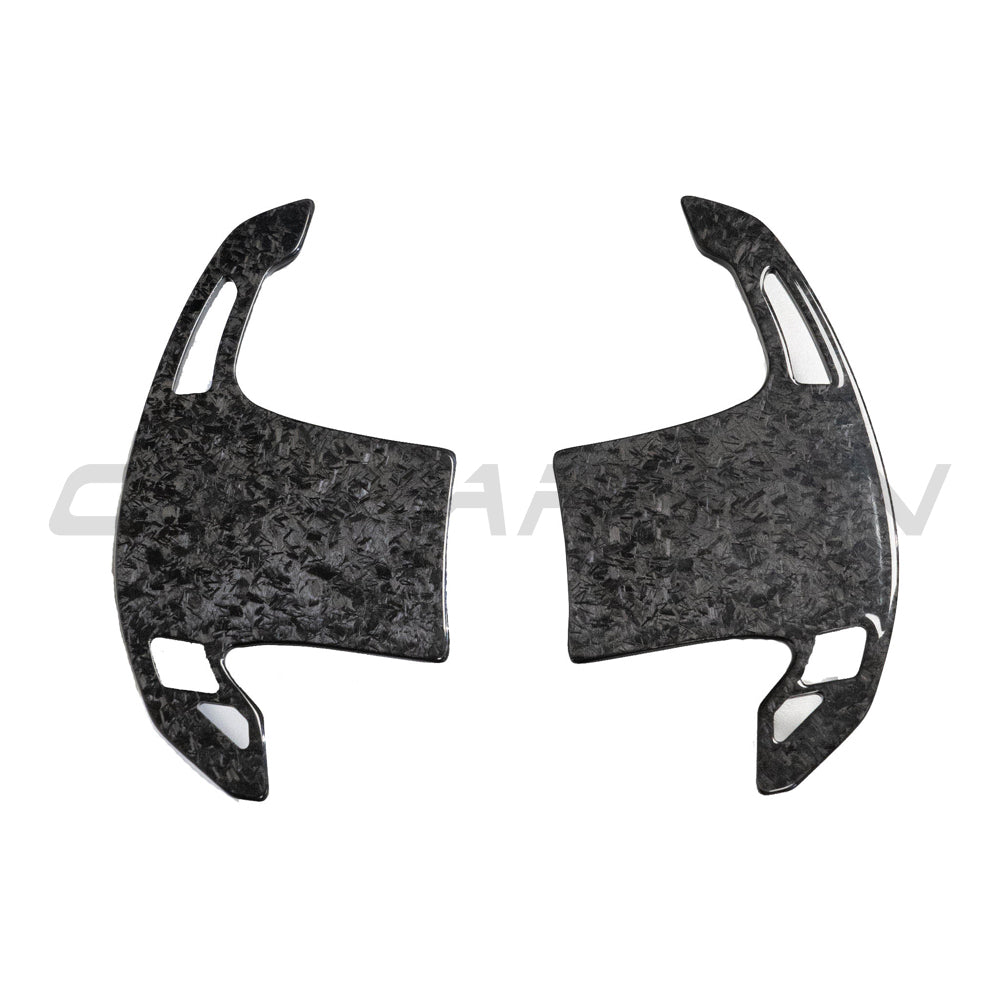 CT Carbon BMW Forged Carbon Fibre Paddle Shifters - Steering Wheel Gear Shift Paddles/Extensions for G20 G21 G22 G23 G80 G81 G82 G83 G42, F90 G30, X3 X4 X5 X6, M2 M3 M4 M5 M8 - Fits A90 Supra & Mini Cooper F56 - M Performance Style Upgrade