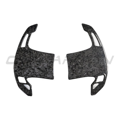 CT Carbon BMW Forged Carbon Fibre Paddle Shifters - Steering Wheel Gear Shift Paddles/Extensions for G20 G21 G22 G23 G80 G81 G82 G83 G42, F90 G30, X3 X4 X5 X6, M2 M3 M4 M5 M8 - Fits A90 Supra & Mini Cooper F56 - M Performance Style Upgrade