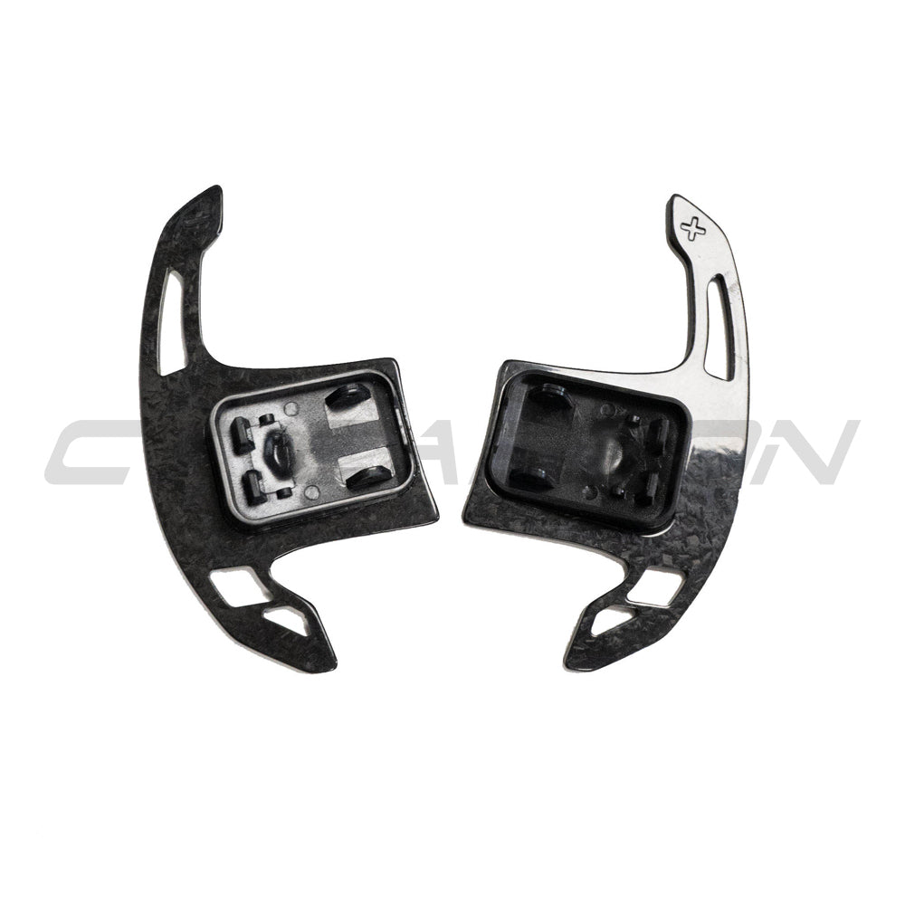 CT Carbon BMW Forged Carbon Fibre Paddle Shifters - Steering Wheel Gear Shift Paddles/Extensions for G20 G21 G22 G23 G80 G81 G82 G83 G42, F90 G30, X3 X4 X5 X6, M2 M3 M4 M5 M8 - Fits A90 Supra & Mini Cooper F56 - M Performance Style Upgrade