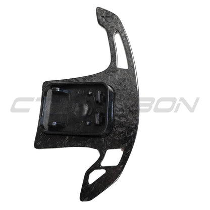 CT Carbon BMW Forged Carbon Fibre Paddle Shifters - Steering Wheel Gear Shift Paddles/Extensions for G20 G21 G22 G23 G80 G81 G82 G83 G42, F90 G30, X3 X4 X5 X6, M2 M3 M4 M5 M8 - Fits A90 Supra & Mini Cooper F56 - M Performance Style Upgrade