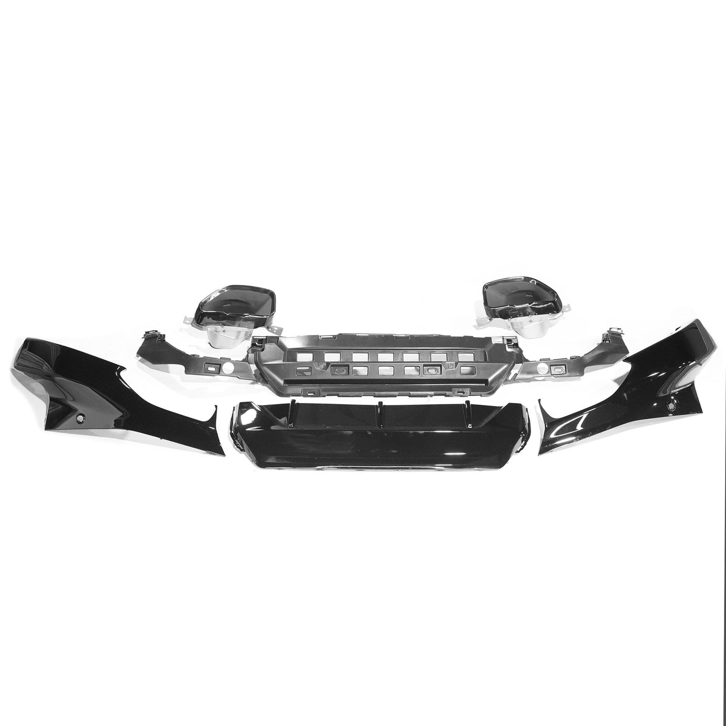 BMW 2 Series G42 Rear Diffuser & Valance Gloss Black - M240i/240i Style OEM+ Look with Exhaust Tip Finishers - Rear Splitter Lower Bumper Insert/Exhaust Surround/Rear Apron - Fits 2022+ Coupe - Blak by CT Carbon