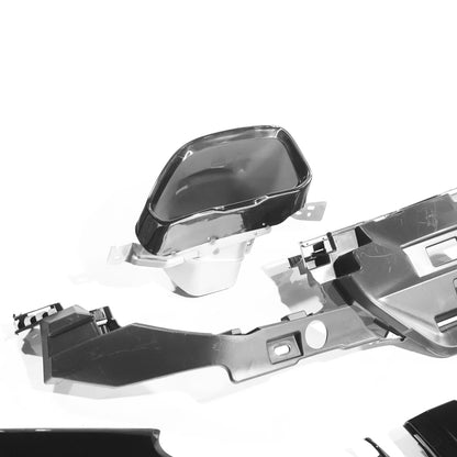 BMW 2 Series G42 Rear Diffuser & Valance Gloss Black - M240i/240i Style OEM+ Look with Exhaust Tip Finishers - Rear Splitter Lower Bumper Insert/Exhaust Surround/Rear Apron - Fits 2022+ Coupe - Blak by CT Carbon