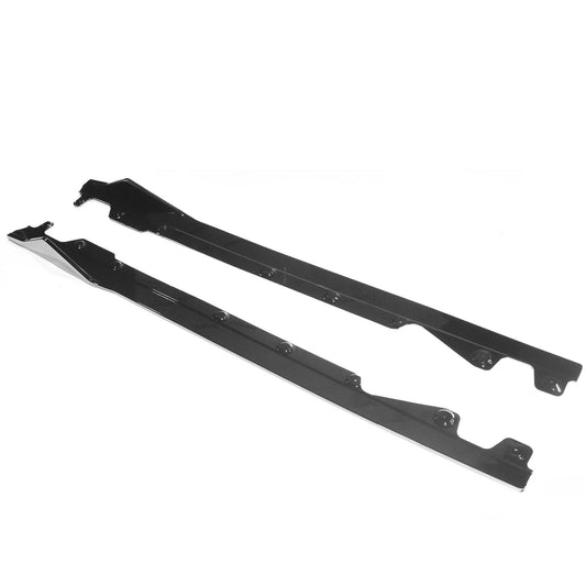 BMW 2 Series G42 Side Skirts & Side Skirt Extensions - Gloss/Piano Black ABS Rocker Panel Extensions, Side Skirt Splitters, Sill Blades - Fits 220i 230i M240i Coupe - OEM+ Shadowline Styling by Blak by CT Carbon