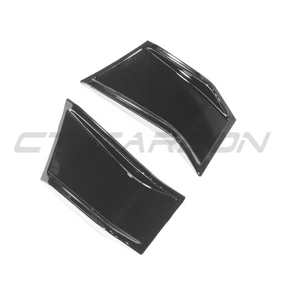 CT Carbon BMW 4 Series G22/G23 Side Gills & Fender Air Breathers – M Performance Style Piano Gloss Black Side Grille Inserts, Wing Vent Trim, Air Outlet Covers (Shadowline) – 2020+ Coupe & Convertible – Set
