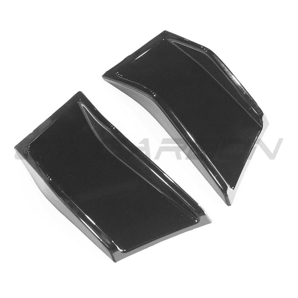 CT Carbon Gloss Black Side Grille Inserts / Fender Gills / Wing Vents for BMW 4 Series G22/G23 (2020+) Coupe & Convertible – M Performance Style Piano Black Air Outlet Covers – Shadowline Black Pack Trim