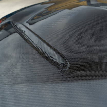 BMW M3 M4 4 Series F32 F33 F36 F80 F82 F83 (2013-2020) Carbon Fibre/Fiber Vented Bonnet Hood - GTS Style Dry Pre-Preg Heat Extractor - CT Carbon Lightweight Performance Aftermarket Replacement F8X F3X