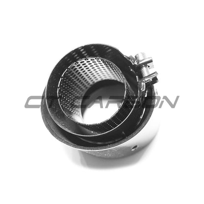 BMW M2 G87, M3 G80 G81, M4 G82 G83 Carbon Fibre/Fiber Exhaust Tips - Gloss Black Tailpipe Finishers/Tail Tips (Quad Muffler Tips, Set of 4) by CT Carbon