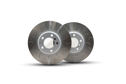VBT 340mm J-Hook Slotted Front Brake Discs/Rotors (Pair) - BMW F2x 1 Series F20 F21 & 2 Series F22 F23 M Sport (Msport): M140i M135i M240i M235i - High Carbon Grooved Performance Replacement, Direct-Fit Upgrade
