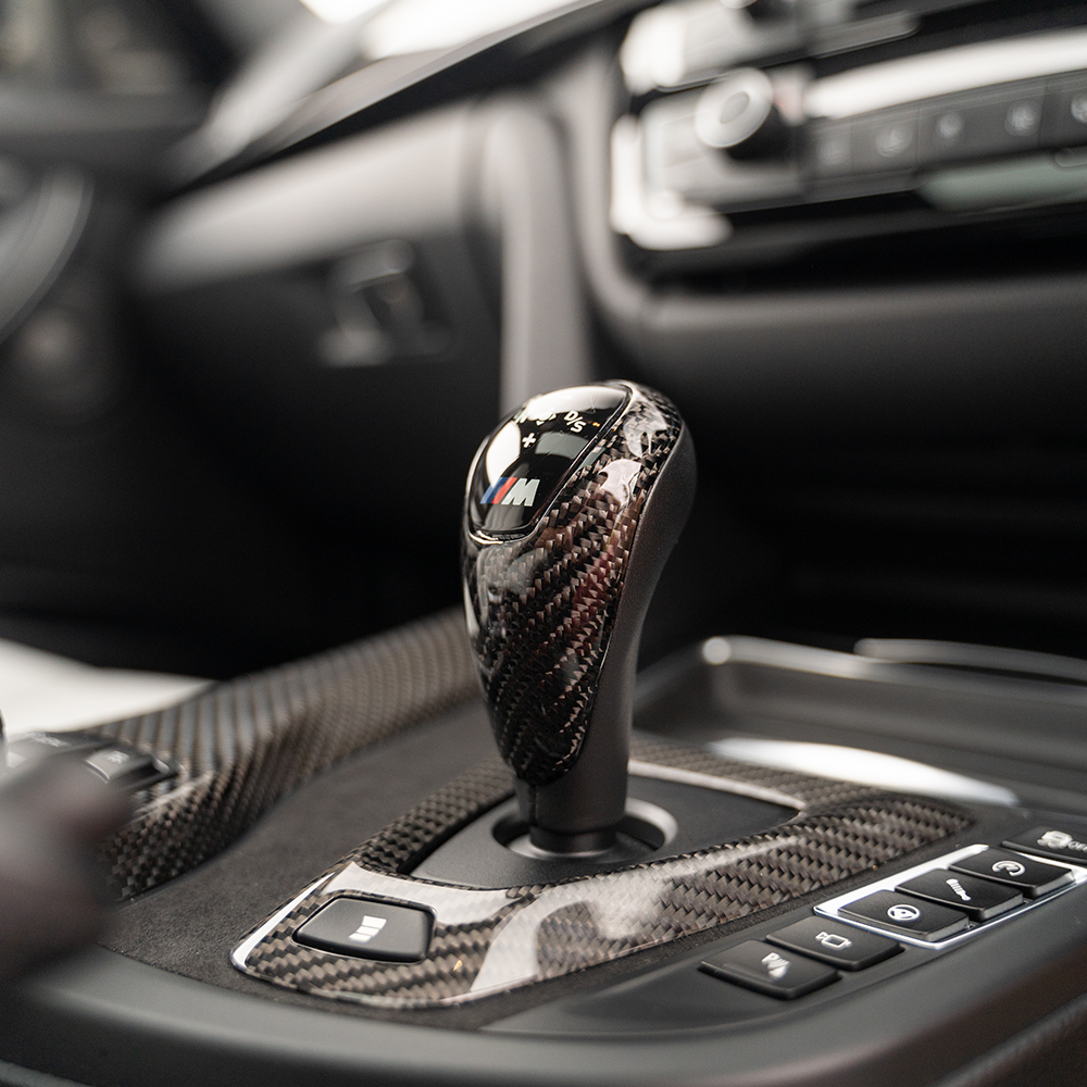 CT Carbon Carbon Fibre DCT Gear Selector / Shift Knob / Shifter for BMW F-Series M: F80 M3, F82 F83 M4, F87 M2/Competition, F10 M5, F12 F13 M6, F85 X5M, F86 X6M - OEM-Style Replacement Gear Lever (Dual-Clutch)