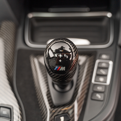 CT Carbon Carbon Fibre DCT Gear Selector / Shift Knob / Shifter for BMW F-Series M: F80 M3, F82 F83 M4, F87 M2/Competition, F10 M5, F12 F13 M6, F85 X5M, F86 X6M - OEM-Style Replacement Gear Lever (Dual-Clutch)