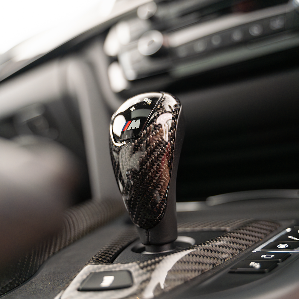 CT Carbon Carbon Fibre DCT Gear Selector / Shift Knob / Shifter for BMW F-Series M: F80 M3, F82 F83 M4, F87 M2/Competition, F10 M5, F12 F13 M6, F85 X5M, F86 X6M - OEM-Style Replacement Gear Lever (Dual-Clutch)